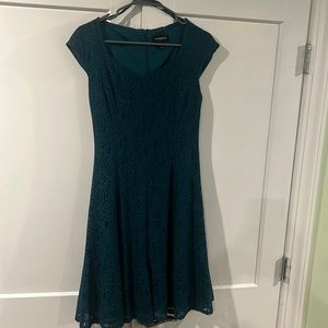 Liz Claiborne Career teal midi dress